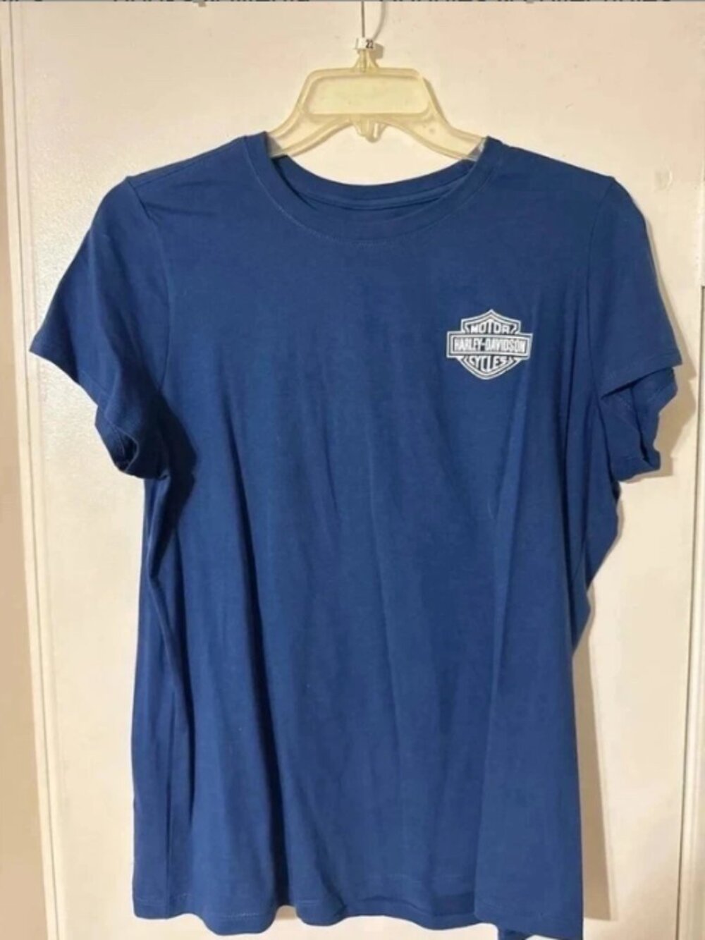 XL Harley-Davidson Blue T-Shirt Motorcycle Shirt Wounded Warrior Project Biker